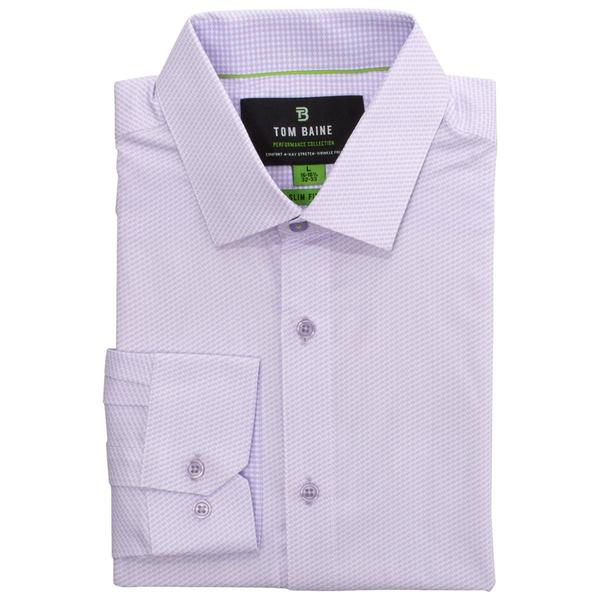 Mens Tom Baine Slim Fit Performance Dress Shirt - Purple Geo