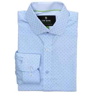 Mens Tom Baine Slim Fit Performance Dress Shirt - Light Blue