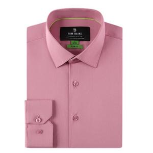 Mens Tom Baine Long Sleeve Slim Fit Dress Shirt - Rose alternate view