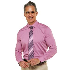 Mens Tom Baine Long Sleeve Slim Fit Dress Shirt - Rose