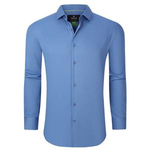 Mens Tom Baine Long Sleeve Slim Fit Dress Shirt - Blue alternate view