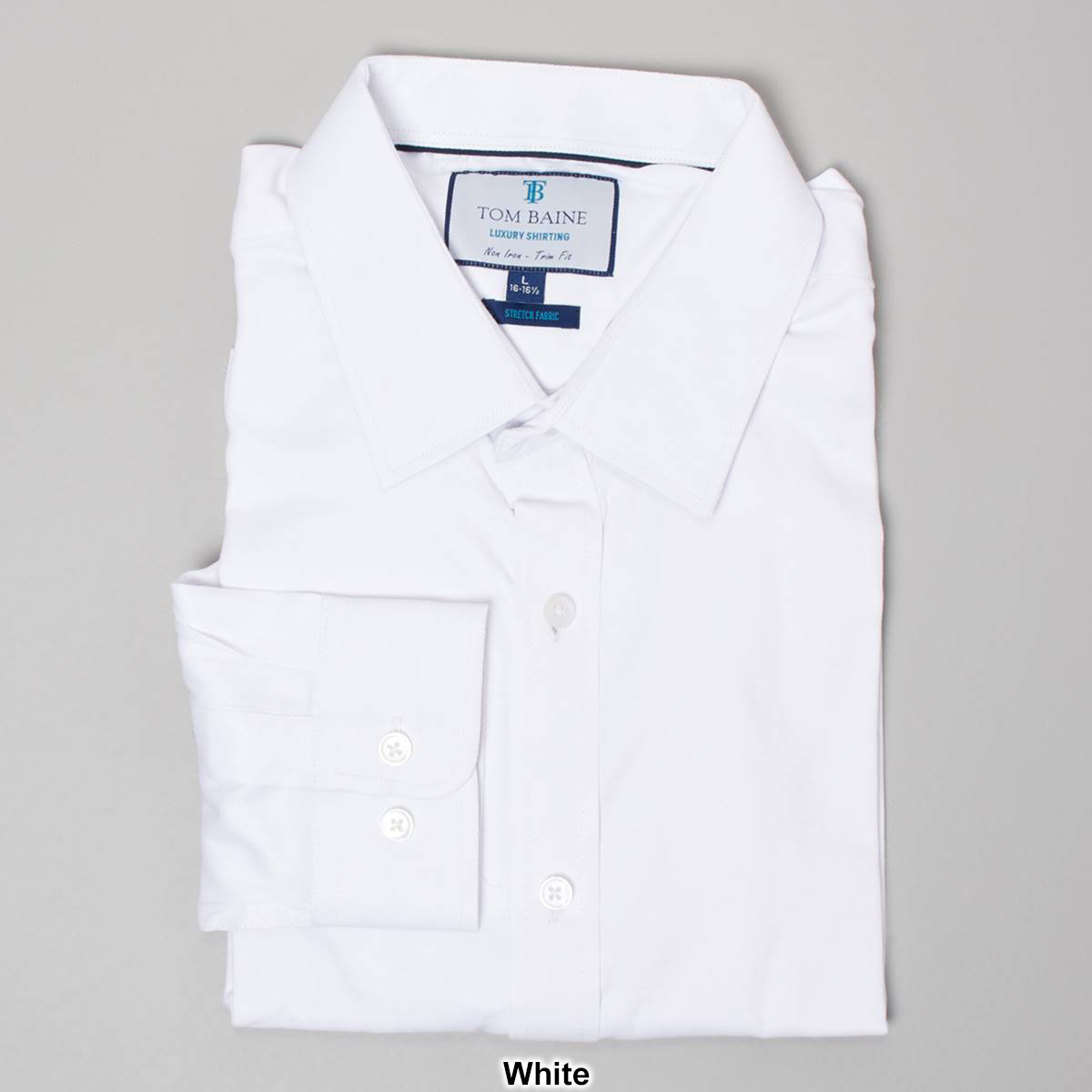 Mens Tom Baine Slim Fit Textured Herringbone Dress Shirt