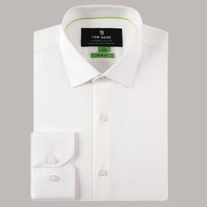 Mens Tom Baine Slim Fit Jacquard Dress Shirt - Yellow
