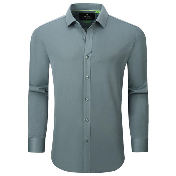 Mens Tom Baine Slim Fit Performance Dress Shirt - Light Grey alternate view