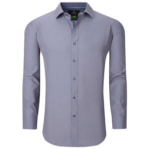 Mens Tom Baine Regular Fit Diamond Dress Shirt - Dark Blue