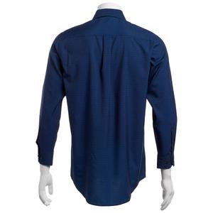 Mens Tom Baine Regular Fit Check Dress Shirt - Blue/Black alternate view