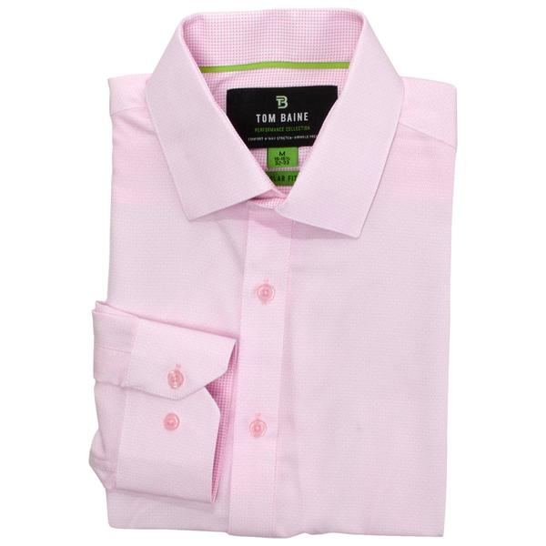 Mens Tom Baine Regular Fit Performance Dress Shirt - Pink Circles
