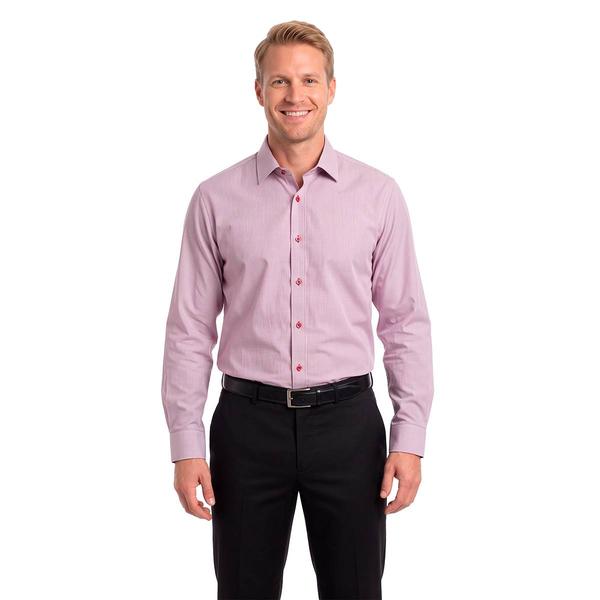 Mens Tom Baine Regular Fit Performance Dress Shirt - Red/White
