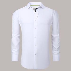 Mens Tom Baine Regular Fit Solid Stretch Long Sleeve Dress Shirt