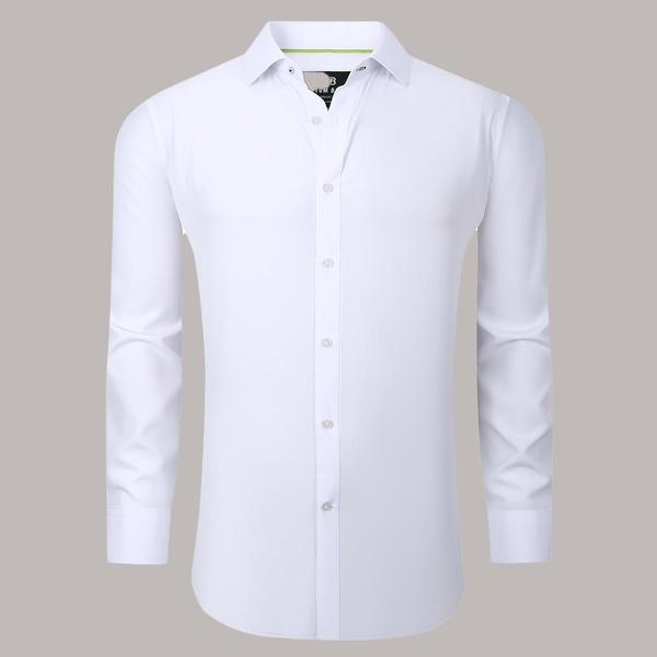 Mens Tom Baine Regular Fit Solid Stretch Long Sleeve Dress Shirt