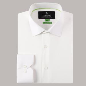 Mens Tom Baine Regular Fit Textured Dress Shirt - Light Yellow alternate view