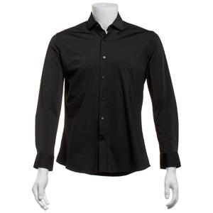 Mens Tom Baine Fitted Nylon Performance Long Sleeve Dress Shirt