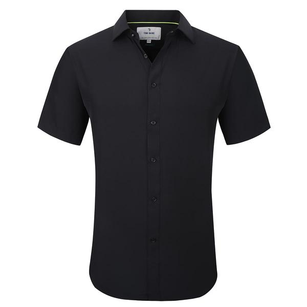 Mens Tom Baine Short Sleeve Regular Fit Solid Dress Shirt