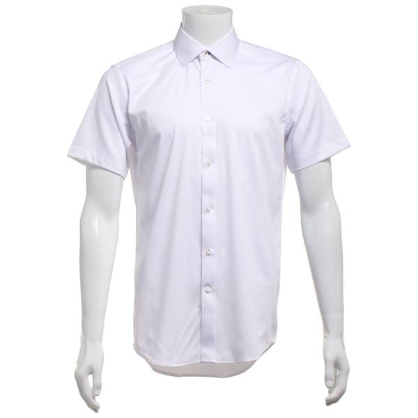 Mens Tom Baine Regular Fit Short Sleeve Textured Dress Shirt
