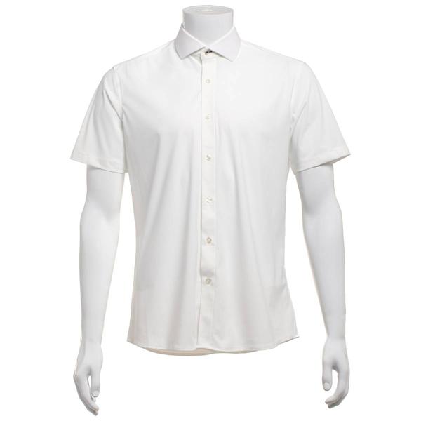 Mens Tom Baine Fitted Nylon Short Sleeve Dress Shirt alternate view