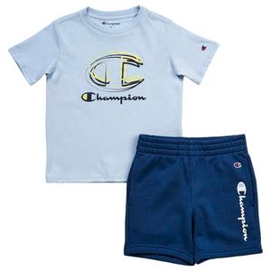 Boys (4-7) Champion(R) Signature Tee & Knit Shorts Set
