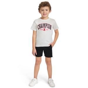 Boys (4-7) Champion(R) Graphic Tee & Knit Shorts Set - Bright White
