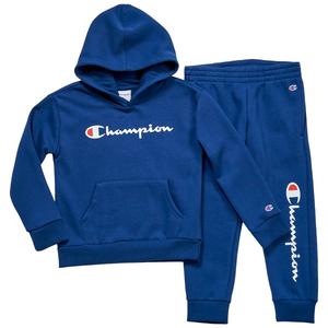 Boys (4-7) Champion(R) Signaturee Tonal Hoodie Set - Estate Blue