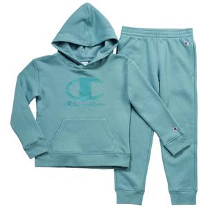 Boys (4-7) Champion(R) HD Logo Solid Hoodie Set