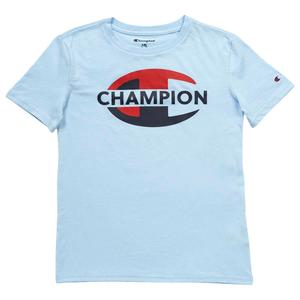 Boys (8-20) Champion(R) Short Sleeve Color Block Logo Tee