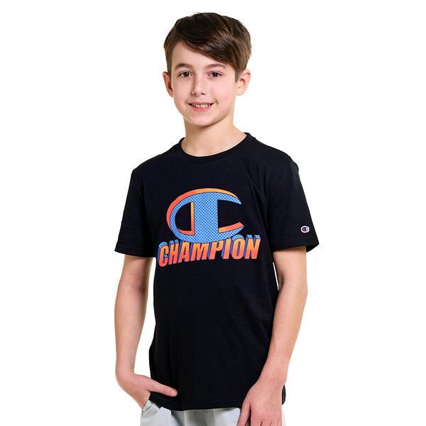 Boys (8-20) Champion(R) Dotted Big C Logo Short Sleeve Tee
