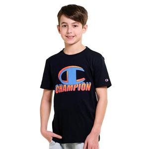 Boys (8-20) Champion(R) Dotted Big C Logo Short Sleeve Tee
