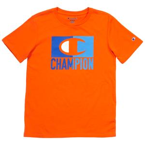 Boys (8-20) Champion(R) Short Sleeve Color Block Logo Graphic Tee alternate view