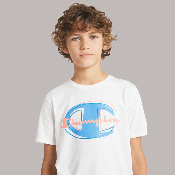 Boys (8-20) Champion(R) Graphic Short Sleeve Tee - White alternate view