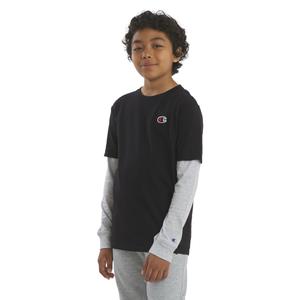 Boys (8-20) Champion(R) Hangdown C Patch W/ Thermal Sleeves alternate view
