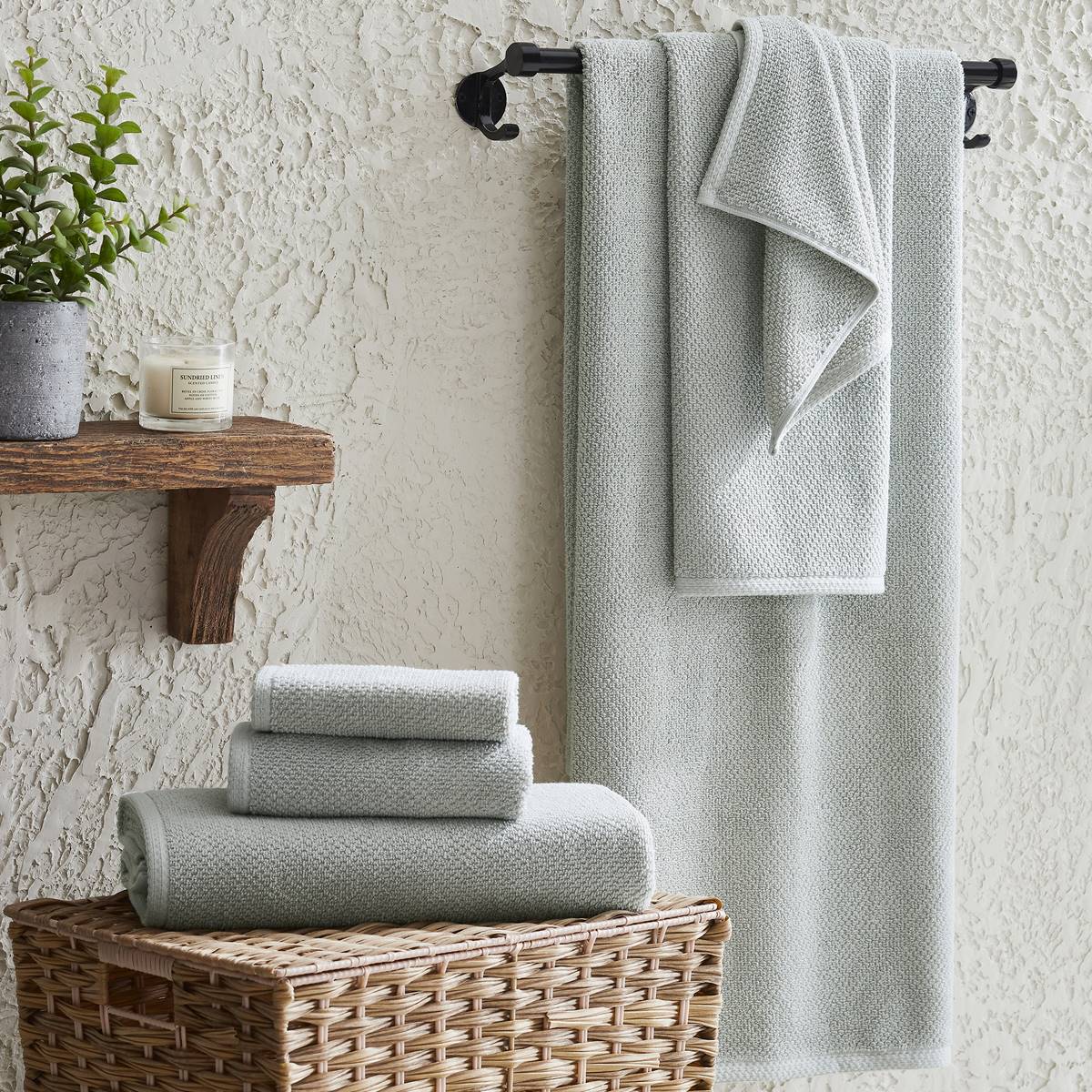 FreshFolds Acacia Cotton Quick Dry Towel Collection