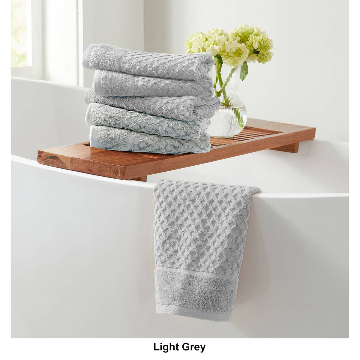 Freshfolds Grayson Cotton Lattice Textured Towel Collection