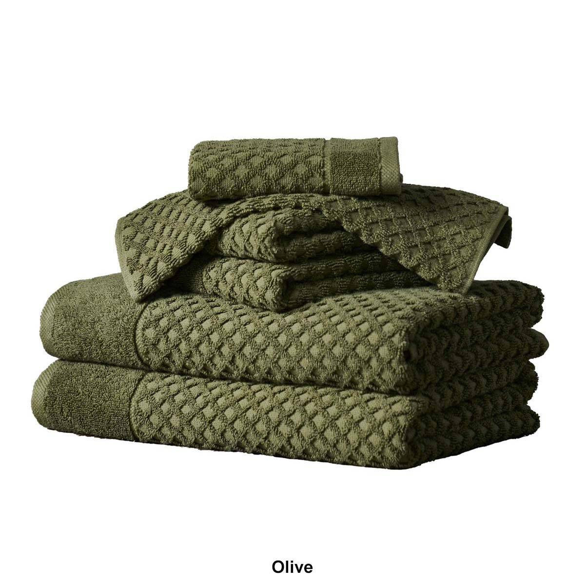 Freshfolds Grayson 6pc. Cotton Lattice Textured Towel Set