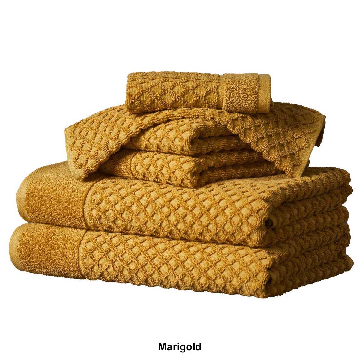 Freshfolds Grayson 6pc. Cotton Lattice Textured Towel Set