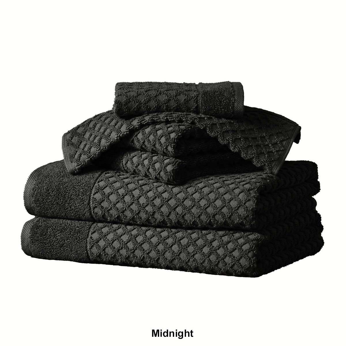 Freshfolds Grayson 6pc. Cotton Lattice Textured Towel Set