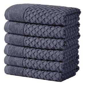 Freshfolds Grayson 6pc. Cotton Lattice Textured Hand Towel Set
