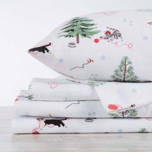 Freshfolds Premium Cotton Winter Cats Bed Sheet Set