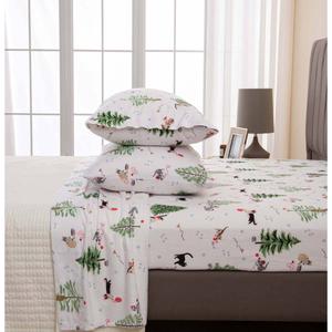 Freshfolds Premium Cotton Winter Cats Bed Sheet Set alternate view