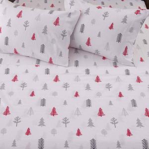 Freshfolds Premium Cotton Winter Trees Winter Bed Sheet Set alternate view