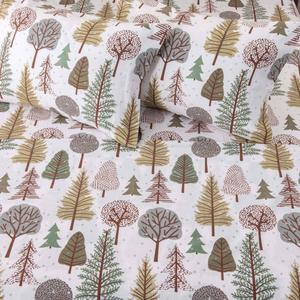 Freshfolds Cotton Snowy Forest Winter 4pc. Flannel Sheet Set alternate view