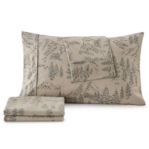 FreshFolds Mountain Ridge Bear Mountain Microfiber Sheet Set