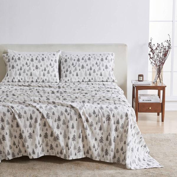 Freshfolds Cotton Truckee Winter 4pc. Flannel Sheet Set alternate view