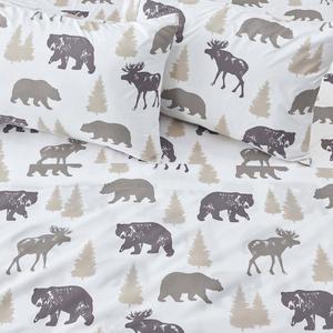 FreshFolds Mountain Ridge Lodge Bears Microfiber Sheet Set alternate view