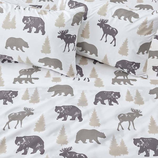 FreshFolds Mountain Ridge Lodge Bears Microfiber Sheet Set alternate view