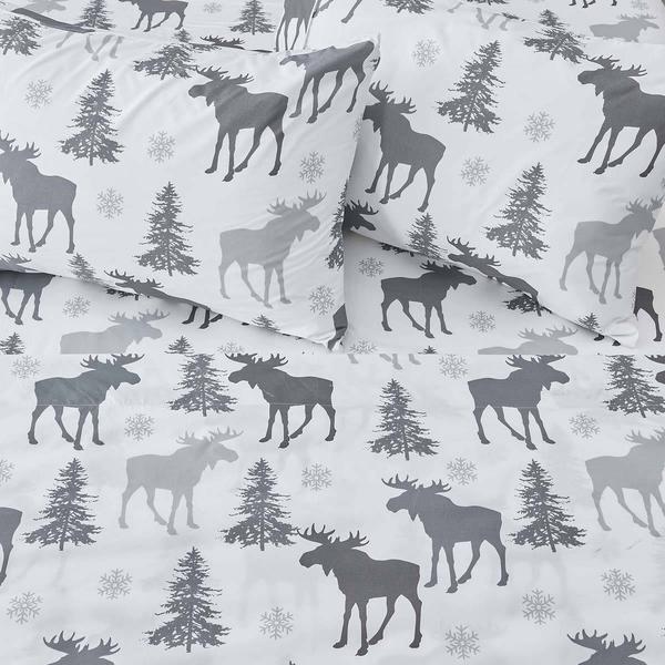 FreshFolds Mountain Ridge Moose Microfiber Sheet Set alternate view