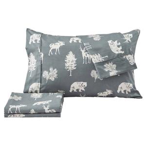 FreshFolds Mountain Ridge Forest Animal Microfiber Sheet Set