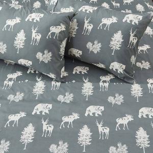 FreshFolds Mountain Ridge Forest Animal Microfiber Sheet Set alternate view