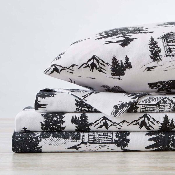 Freshfolds Premium Cotton Flannel December Frost 4pc. Sheet Set