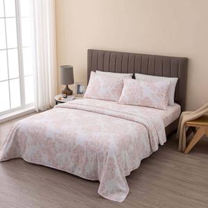 Freshfolds Turkish Cotton Floral Flannel 4pc. Sheet Set alternate view