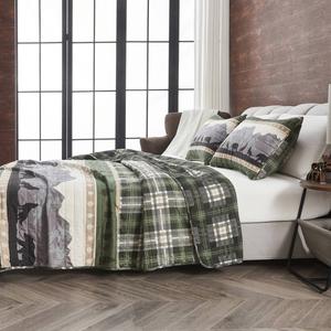 FreshFolds Salt Creek 3pc. Reversible Mountainscape Quilt Set alternate view