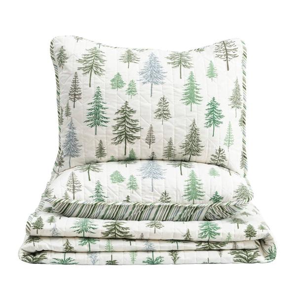 FreshFolds 3pc. Forest Reversible Microfiber Quilt Set alternate view